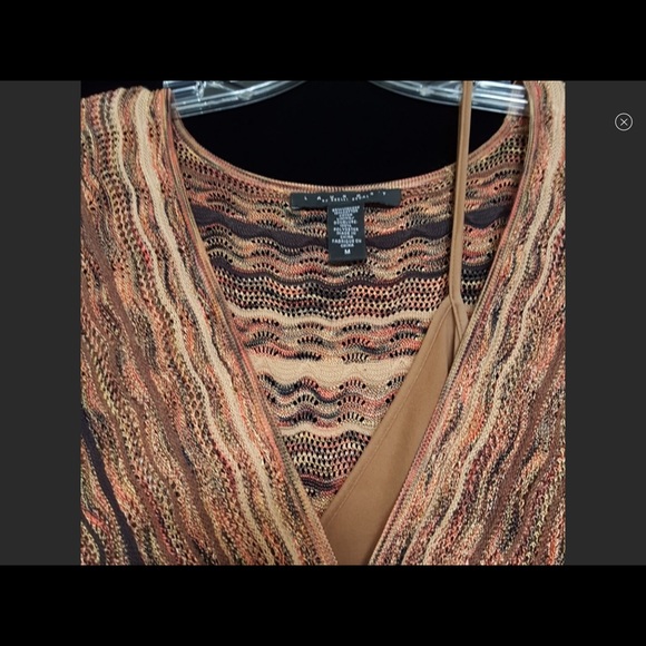 Laundry Shell Segal Zig Zag Knit Faux Wrap Dress - Picture 5 of 8